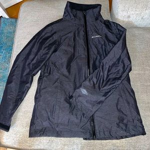 Columbia Omni Heat Women's Ski Shell & Inner Jacket, Dark Gray, Large, worn once